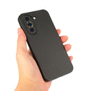 For Huawei nova 10 Accurate Hole Carbon Fiber Texture Shockproof Phone Case(Black)