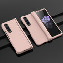 For Samsung Galaxy Z Fold4 5G PC Skin Feel Folding Phone Case(Pink)