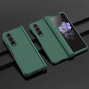 For Samsung Galaxy Z Fold4 5G PC Skin Feel Folding Phone Case(Dark Green)