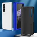 For Samsung Galaxy Z Fold4 5G PC Skin Feel Folding Phone Case(Dark Green)