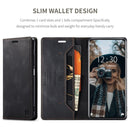 For Xiaomi 12 / 12X AutSpace A01 Retro Skin-feel Crazy Horse RFID Leather Phone Case(Black)