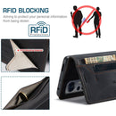 For Xiaomi 12 / 12X AutSpace A01 Retro Skin-feel Crazy Horse RFID Leather Phone Case(Black)