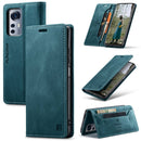 For Xiaomi 12 / 12X AutSpace A01 Retro Skin-feel Crazy Horse RFID Leather Phone Case(Blue)