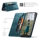 For Xiaomi 12 / 12X AutSpace A01 Retro Skin-feel Crazy Horse RFID Leather Phone Case(Blue)