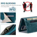 For Xiaomi 12 / 12X AutSpace A01 Retro Skin-feel Crazy Horse RFID Leather Phone Case(Blue)