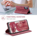 For Xiaomi 12 / 12X AutSpace A01 Retro Skin-feel Crazy Horse RFID Leather Phone Case(Wine Red)