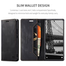 For Xiaomi 12 Lite AutSpace A01 Retro Skin-feel Crazy Horse RFID Leather Phone Case(Black)
