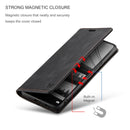 For Xiaomi 12 Lite AutSpace A01 Retro Skin-feel Crazy Horse RFID Leather Phone Case(Black)