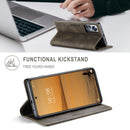 For Xiaomi 12 Lite AutSpace A01 Retro Skin-feel Crazy Horse RFID Leather Phone Case(Coffee)