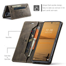For Xiaomi 12 Lite AutSpace A01 Retro Skin-feel Crazy Horse RFID Leather Phone Case(Coffee)