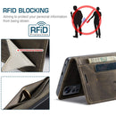 For Xiaomi 12 Lite AutSpace A01 Retro Skin-feel Crazy Horse RFID Leather Phone Case(Coffee)