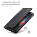 For Xiaomi 12 Pro AutSpace A01 Retro Skin-feel Crazy Horse RFID Leather Phone Case(Black)