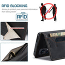 For Xiaomi 12 Pro AutSpace A01 Retro Skin-feel Crazy Horse RFID Leather Phone Case(Black)