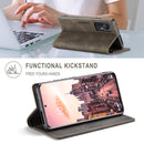 For Xiaomi 12 Pro AutSpace A01 Retro Skin-feel Crazy Horse RFID Leather Phone Case(Coffee)