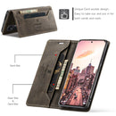 For Xiaomi 12 Pro AutSpace A01 Retro Skin-feel Crazy Horse RFID Leather Phone Case(Coffee)