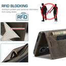 For Xiaomi 12 Pro AutSpace A01 Retro Skin-feel Crazy Horse RFID Leather Phone Case(Coffee)