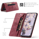 For Xiaomi 12 Pro AutSpace A01 Retro Skin-feel Crazy Horse RFID Leather Phone Case(Wine Red)