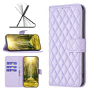For Samsung Galaxy S20 Plus 5G Diamond Lattice Wallet Leather Flip Phone Case(Purple)