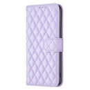 For Samsung Galaxy S20 Plus 5G Diamond Lattice Wallet Leather Flip Phone Case(Purple)