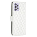 For Samsung Galaxy A52 / A52s 5G Diamond Lattice Wallet Leather Flip Phone Case(White)