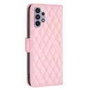 For Samsung Galaxy A32 5G Diamond Lattice Wallet Leather Flip Phone Case(Pink)
