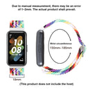 For Huawei Band 7 Nylon Braided Buckle Watch Band(Black)