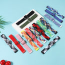 For Huawei Band 7 Nylon Braided Buckle Watch Band(Colorful)