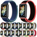 For Huawei Band 7 Nylon Loop Buckle Watch Band(Dark Black)