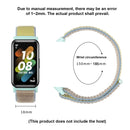 For Huawei Band 7 Nylon Loop Buckle Watch Band(Dark Black)