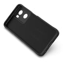 For OPPO A57 4G Global Magic Shield TPU + Flannel Phone Case(Dark Blue)