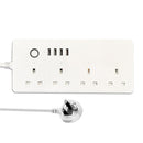 WIFI 13A SM-SO301-K 4 Holes + 4 USB Multi-purpose Smart Power Strip, UK Plug