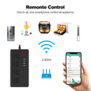 ZigBee 10A SM-SO301-U 2500W 4 Holes + 4 USB Smart Power Strip, US Plug(Black)