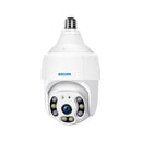 ESCAM PT209 1080P E27 Two-way Voice Smart APP Wireless WiFi PT Night Vision Dome Camera(White)