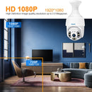 ESCAM PT209 1080P E27 Two-way Voice Smart APP Wireless WiFi PT Night Vision Dome Camera(White)
