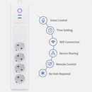 WiFi 10A SM-SO306-E 4 Holes + 2 USB Multi-purpose Smart Power Strip, EU Plug