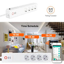 WiFi 10A SM-SO306-E 4 Holes + 2 USB Multi-purpose Smart Power Strip, EU Plug