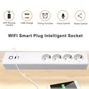 WiFi 10A SM-SO306-E 4 Holes + 2 USB Multi-purpose Smart Power Strip, EU Plug