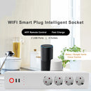 WiFi 10A SM-SO306-E 4 Holes + 2 USB Multi-purpose Smart Power Strip, EU Plug