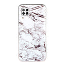 For Huawei P40 lite Marble Pattern Soft TPU Protective Case(White)