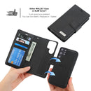 For Samsung Galaxy S22 5G Litchi Texture Magnetic Detachable Wallet Leather Phone Case(Black)
