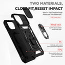 Sliding Camshield Holder Phone Case For iPhone 14(Black)