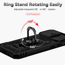 Sliding Camshield Holder Phone Case For iPhone 14(Black)