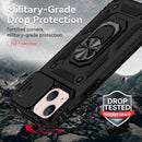 Sliding Camshield Holder Phone Case For iPhone 14(Black)