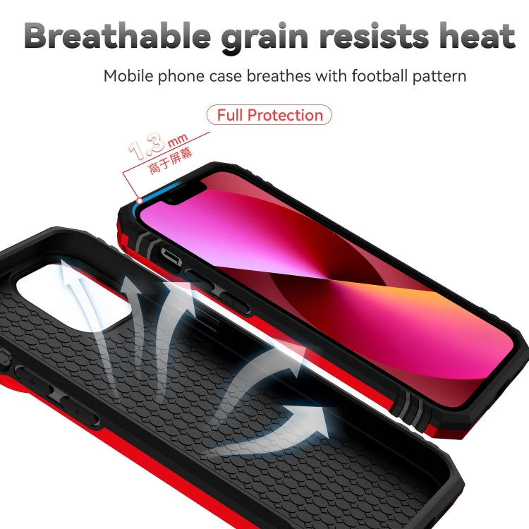 Sliding Camshield Holder Phone Case For iPhone 14(Red)