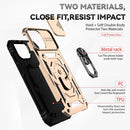 Sliding Camshield Holder Phone Case For iPhone 14(Gold)