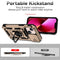 Sliding Camshield Holder Phone Case For iPhone 14(Gold)