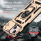 Sliding Camshield Holder Phone Case For iPhone 14(Gold)