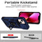 Sliding Camshield Holder Phone Case For iPhone 14(Blue)