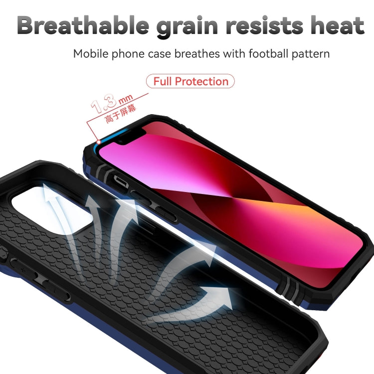 Sliding Camshield Holder Phone Case For iPhone 14(Blue)