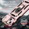 Sliding Camshield Holder Phone Case For iPhone 14(Rose Gold)